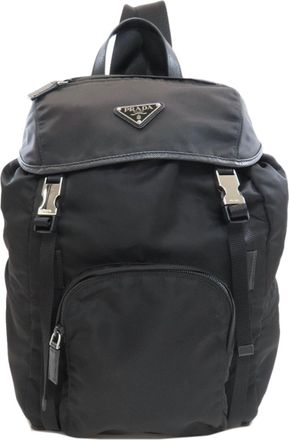 Prada Black Nylon Backpack (Pre-Owned)