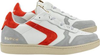Valsport Rode Su&egrave;de Leren Sneakers - Heren - Sneakers - Veelkleurig - 41 EU - Su&egrave;de - Schoenen