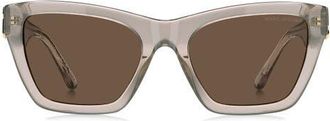 Marc Jacobs 54mm Cat Eye Sunglasses in Beige/Brown at Nordstrom