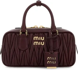 Miu Miu Arcadie Matelass&eacute; Leather Tote Bag