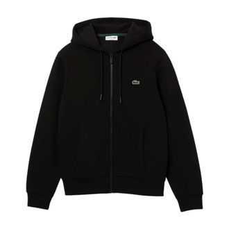 Lacoste Zip-throughs, male, Black, Size: S maglieria e felpe poliestere