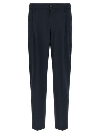 Department Five Blue Regular Flat Front Pants