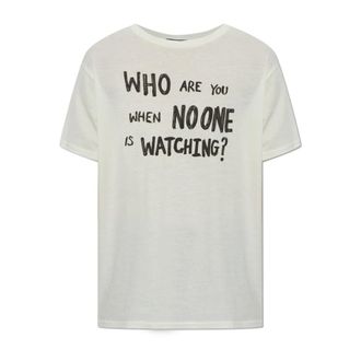 R13 T-shirt con stampa - - Tops - Donna - Beige - M