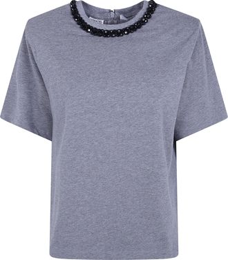 Essentiel T-Shirt Shoulderpad Kardinal