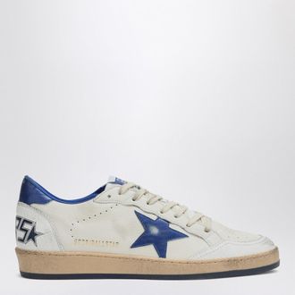 Golden Goose Sneakers Ballstar bianca/blu metallizzato