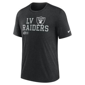 Nike Las Vegas Raiders Overlap Lockup Nike Mens NFL T-Shirt in Black | NJFD00H8D-U66