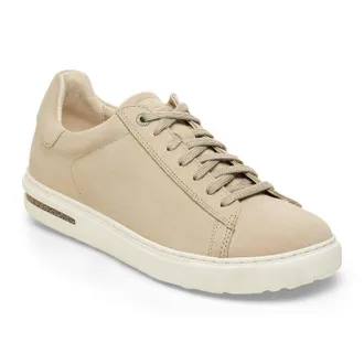 Birkenstock Womens Bend Leather Sneakers In Sandcastle