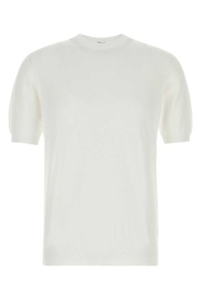 Fedeli White Cotton Sweater