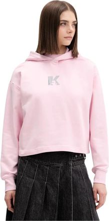 Karl Lagerfeld K Logo Hoodie - Dames - Hoodies - Roze - S - Katoen - Hoodies & sweatvesten