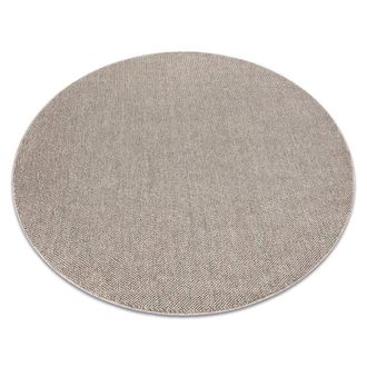 RugsX RugsX Casablanca Loom Rug in Brown | Size: 200 cm diameter