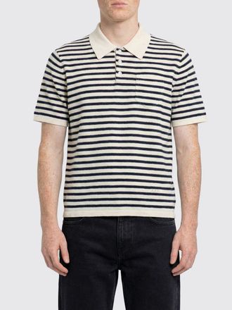 A.P.C. Polo in cotone e cashmere a righe A. P.C