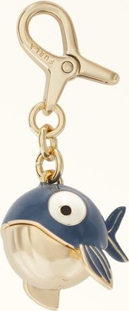 Furla Hashtag Charm Toni Denim Blu Metallo + Smalto Donna