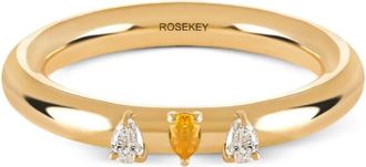 ROSEKEY Anello Fairy in oro 18 carati, zaffiri e diamanti