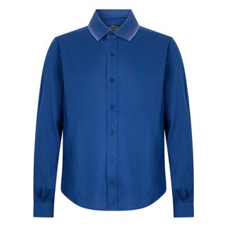 Paul & Shark Long-sleeve Polo - male - Paul & Shark - Casual Shirts - Blue - 2XL - Shirts
