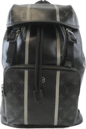 Louis Vuitton Black Coated Canvas Backpack (Pre-Owned)