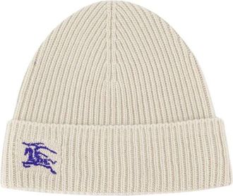 Burberry Cashmere Beanie Mut - unisex - Hoeden - Beige - ONE Size - Accessoires
