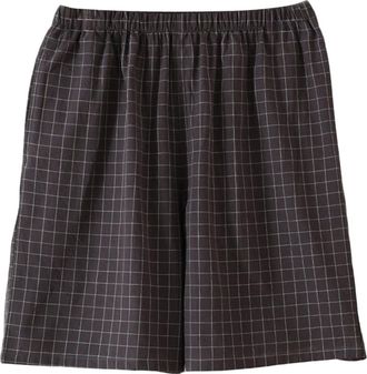 Generic Mens Plaid Shorts Summer Casual Cotton Pajama Shorts Loungwear Bottoms Loose Fit Elastic Waist Short Trousers Spring Sleepwear with Pockets Thin Breat