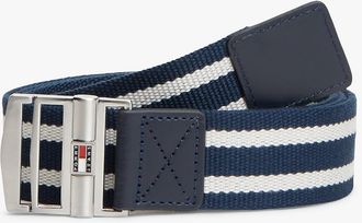 Tommy Hilfiger Mens Tommy Jeans Slide Buckle Webbing Belt - Navy - 40