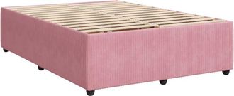 vidaXL Vidaxl - Estructura De Cama Sin Colch&oacute;n Terciopelo Rosa 140x200 Cm