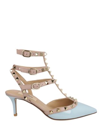 Valentino Rockstud Caged Patent Leather Pumps