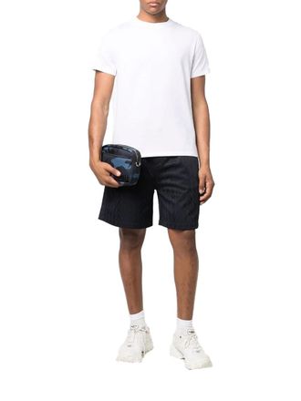 Valentino Monogram Jersey Track Shorts - Navy