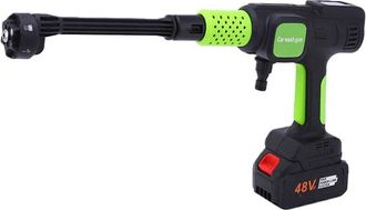 OEM Hidrolimpiadora De 21 V, Inal&aacute;mbrica, 10 Bares, Con Bater&iacute;a, Cargador Y Manguera De 10 M Para Lavar Y Pulverizar El Coche (negro Y Verde, 21 Bater&iacute;as)