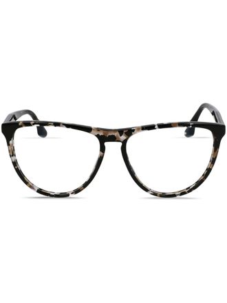 Victoria Beckham round-frame glasses - Black