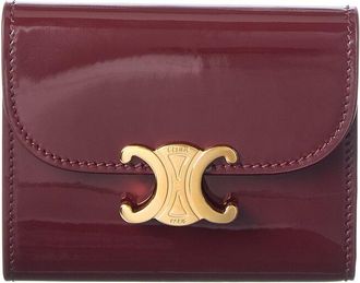 Celine Celine Troimphe Small Patent Wallet