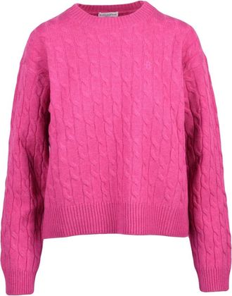 Ballantyne Truien & Vesten, Dames, Roze, L, Wol, Pullover Intrecciato Girocollo
