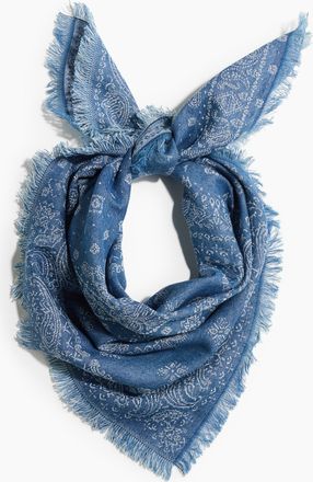 H&M Bedrucktes Tuch aus Baumwolle - Blue