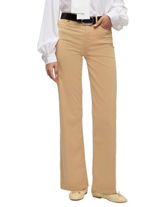 7 For All Mankind Alexa Sateen Beige Straight Leg Jean