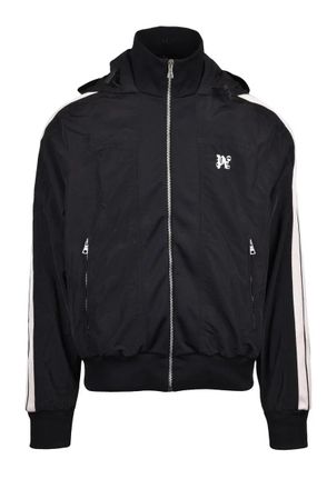Palm Angels Monogram Nylon Coat - Black