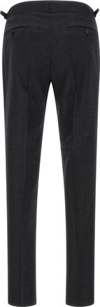 Pal Zileri Tailored Wool Trousers - Anthracite