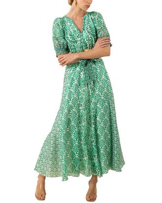 Hale Bob Linen-Blend Estella Maxi Dress