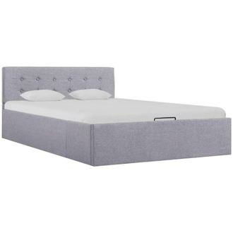 vidaXL Giroletto Idraulico Contenitore Grigio Chiaro Tessuto 120x200cm vidaXL