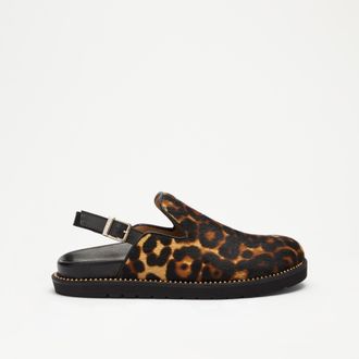 Russell & Bromley WESTSIDE Womens Animal Slingback Clog
