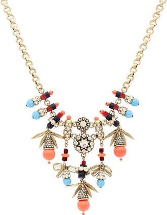Olivia Welles Dita Waterfall Necklace in Burnished Gold /Multi at Nordstrom Rack