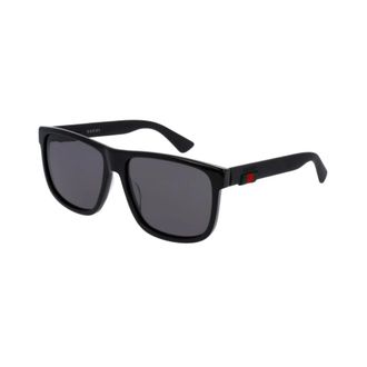 Gucci Zonnebrillen - Heren - Zonnebrillen - Zwart - 58 MM - Accessoires