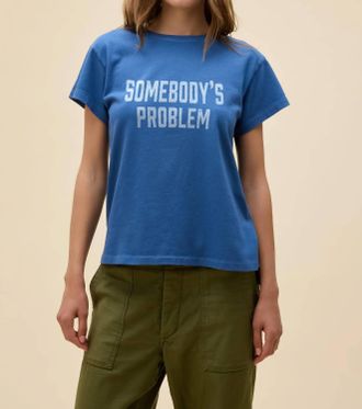 Daydreamer Morgan Wallen Somebodys Problem Tour Tee In Denim