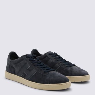 Hogan Suede Low-Top Sneaker - Navy