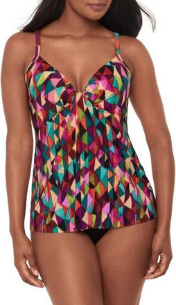 Miraclesuit Farfalle Marina Underwire Tankini Top in Multi at Nordstrom, Size 12