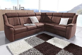 Sit&more Ecksofa »Basel L-Form« wahlweise mit Relaxfunktion