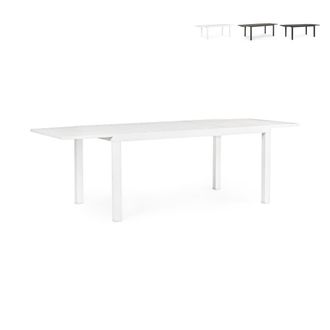BIZZOTTO Mesa De Exterior Extensible De Aluminio 90x160-240 Hilde Yes - Blanco