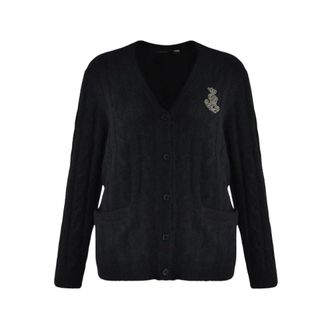 Ralph Lauren 200B27529 001 Classic V-neck Cardigan - Dames - Truien - Zwart - Maat: S Wol