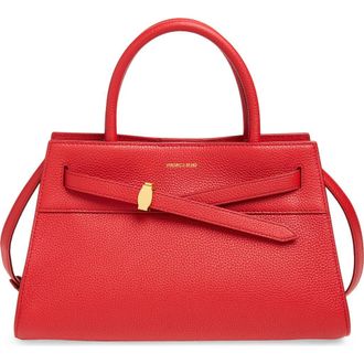 Veronica Beard Dash Leather Top Handle Bag in Red at Nordstrom