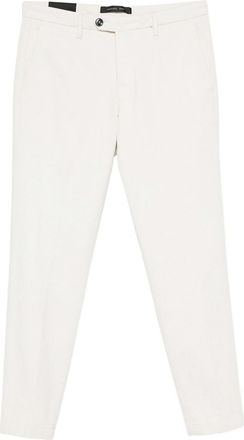 Michael Coal Cream Trousers Front Button