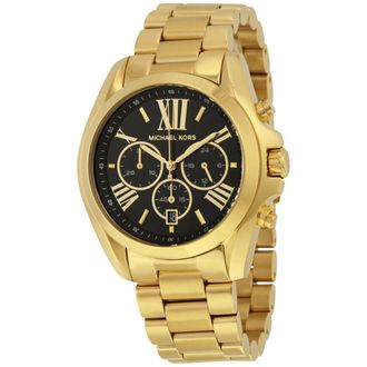 Michael Kors Bradshaw MK5739 Womens Chronograph Watch 43mm Gold-tone Stainless Steel - One Size