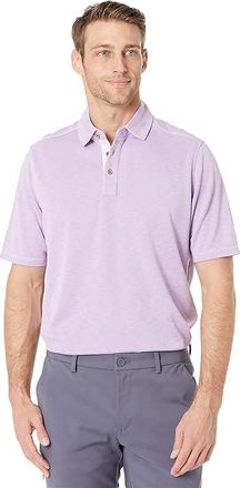 Johnston & Murphy Vintage Slub Polo Mens Clothing Lavender : 3XL, Modal/Polyester
