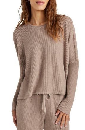 Splendid London Long Sleeve Lounge Top in Tawny Heather at Nordstrom Rack, Size X-Large