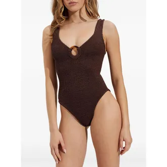 Hunza G Celine Crinkle Couverage Swimsuit